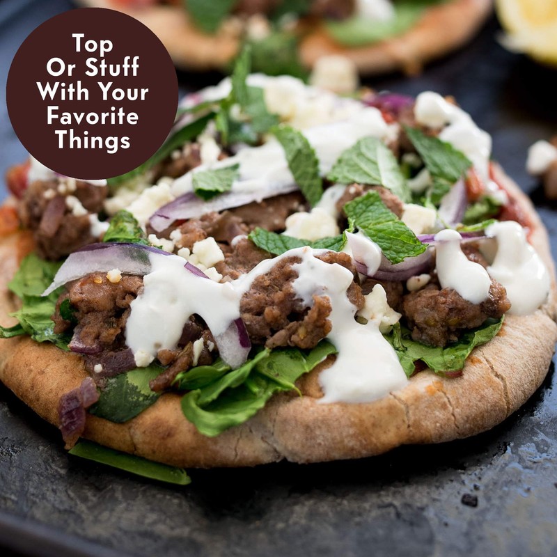 Toufayan Bakeries, Whole Wheat Pita Bread (3 Pack, 18 Pitas