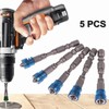 5Pcs Magnetic Screwdriver Bits Metal Cross Electric Screwdriver Bit with