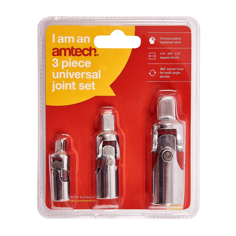 Amtech I6350 3 Piece Universal Joint Set
