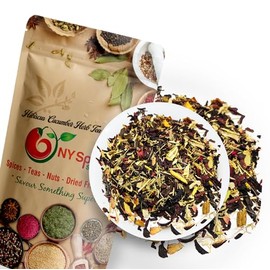 NY SPICE SHOP Herbal Hibiscus Cucumber Herb Tea – Herbal Leaves Blend – All Natural Flavored Loose Leaf (16 Ounce)