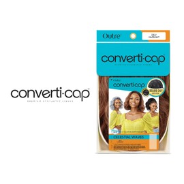 Outre Converti Cap Wig Deluxe Cap Lays Flat heat Resistant Fiber High Tex CELESTIAL WAVES (DXPOGR)