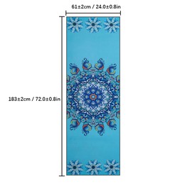 Yoga Mat Print Qucik Dry Non-Slip Foldable Yoga Towel Fitness Blanket