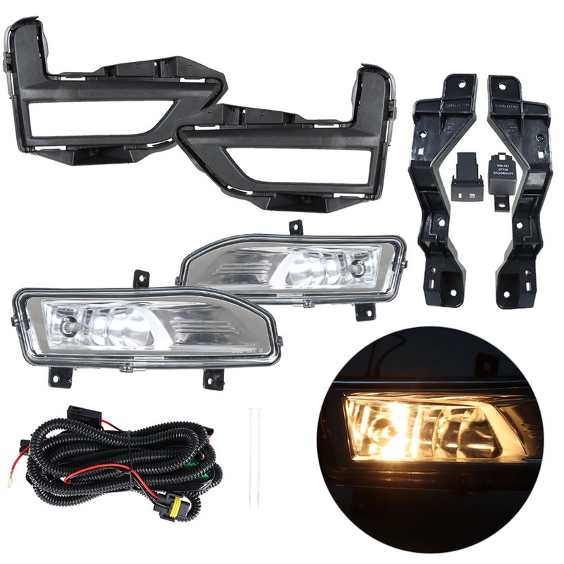 SEBLAFF 1 Pair of Driving Fog Lights Assembly with Bulbs