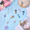 CHGCRAFT 24 Stück 8 Stil Katze Glas Connector Charms Katze