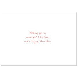 doodlecards Granddaughter Christmas Card Two Cats with Santa Hats Medium Size Christmas Card for Granddaughter with Plain Envelope