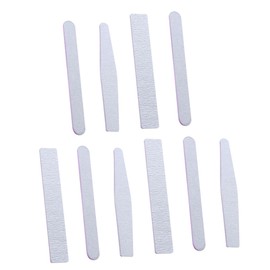 Baluue 10pcs Double-sided Nail Files for Natural and False Nails Fine Grit Sanding Boards Portable Buffers for Manicure and Pedicure Lightweight and Washable Random Styles
