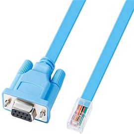 DTech RJ45 to RS232 9-Pin Serial DB9 Connector Female to RJ45 Ethernet Console Cable Cisco Device Management Serial Adapter (1.8 m / 6 Feet)