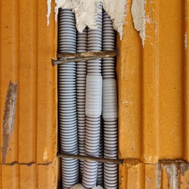 WITTKOWARE 5 Pcs Plastic Corrugated Pipe Connector Sleeve for Flexible Electric Pipe M20 (Inner Diameter 20mm)