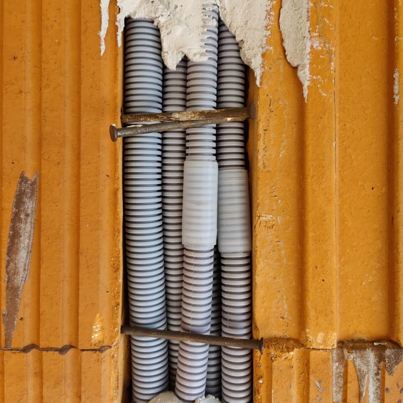 WITTKOWARE 5 Pcs Plastic Corrugated Pipe Connector Sleeve for Flexible