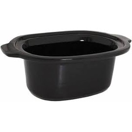 Ceramic Crockpot Insert slow cooker SS-990903 black 6.5 Quart Capacity fits models SD700450/9J, SD700450/AL, SD700450/ALA, SD700450/C4A, SD700550/9J, SD700550/ALA all replacement clad