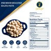 AZNUT Roasted Unsalted Hazelnuts 3 LB, Premium Quality 100% Natural