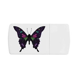 'Bright Botanical Butterfly ' Pill Box with Tablet Splitter (PI00028397)