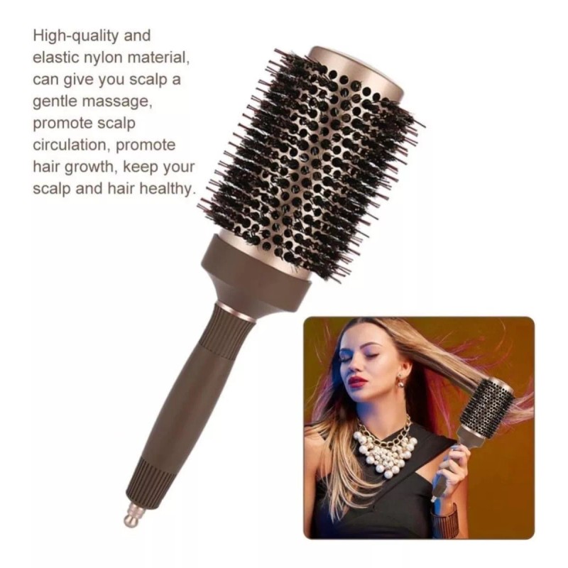 Yosoo Cepillo Redondo Térmico Profesional Cerámica Alaciar Pelo