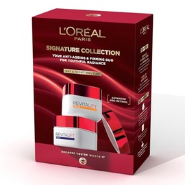 L'Oréal Paris Signature Collection Gift Set - Revitalift Day and Night Creams with Advanced Pro-Retinol and Fibrelastyl