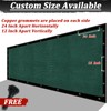 Amagenix Privacy Fence Screen 6'x90'Customsized Mesh Fencing Shade Cover with