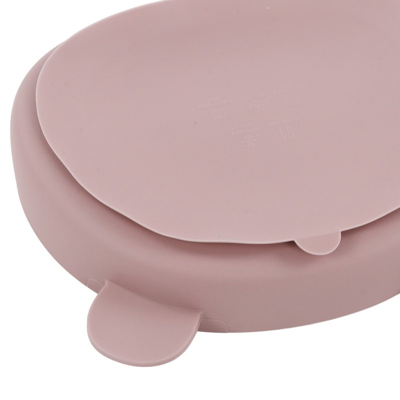 5pcs Baby Feeding Kit Food Grade Silicone Bear Design Plate