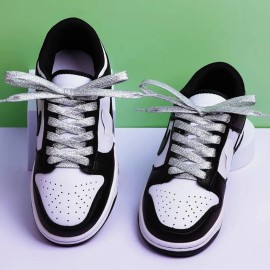 Agujetas Planas Glitter Cordones Zapato Tenis Brillo 5 Pares