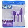 Clear Plastic Utensils, 48-ct. (16 Forks, 16 Spoons, 16 Knives)
