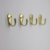 Gutapo Coffee Cup Hooks 20pcs Polished Brass Hooks Door Wall