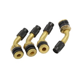 A ABSOPRO Tire Valve Stem Motorcycle ATV Brass Bent Angled Tubeless (Set of 4)