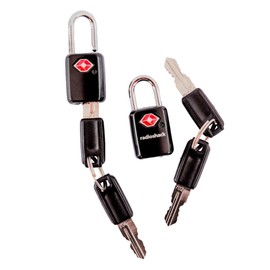 RadioShack TSA Locks for Luggage, Locks with Keys for Easy Added Security in Airports, Gyms, and More, Pack of 2