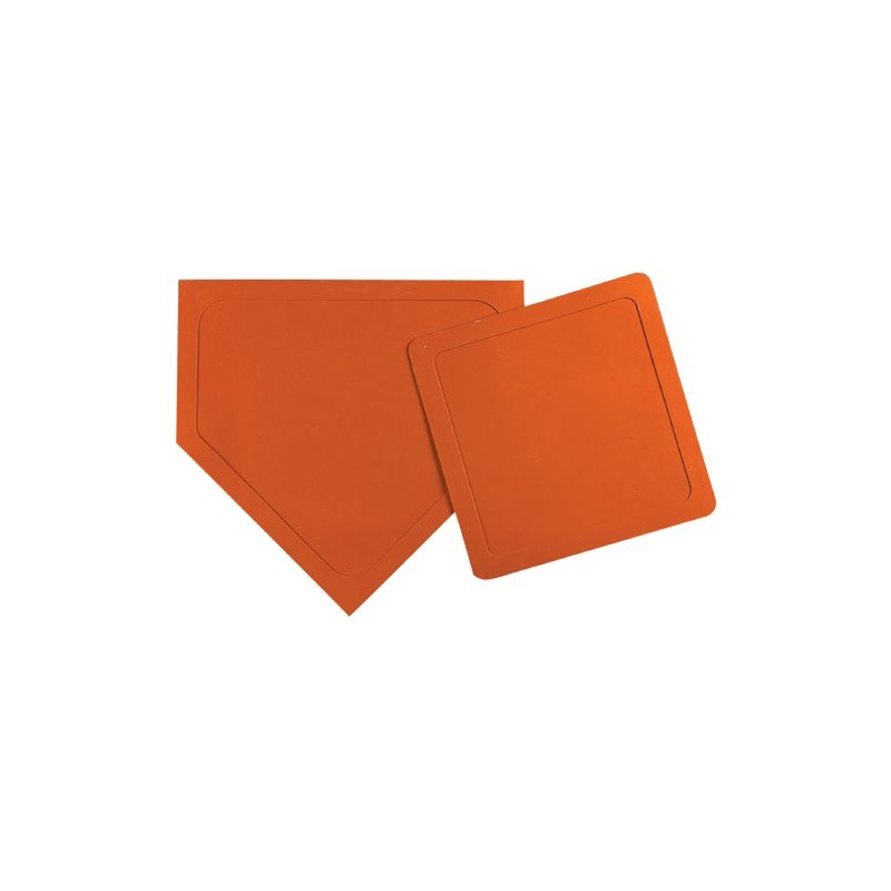 Markwort Throw Down bases With Pitchers Plate (Orange)