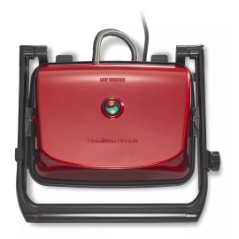 Hamilton Beach Prensa Para Paninis Gourmet Roja (25462z)