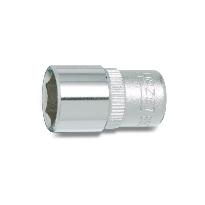 HAZET Socket, Hexagon, 850-4, Width of Faces: 0.16 x Insertion