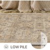 Bavni Area Rug 2x3 Machine Washable Vintage Distressed Print Ultra-Thin
