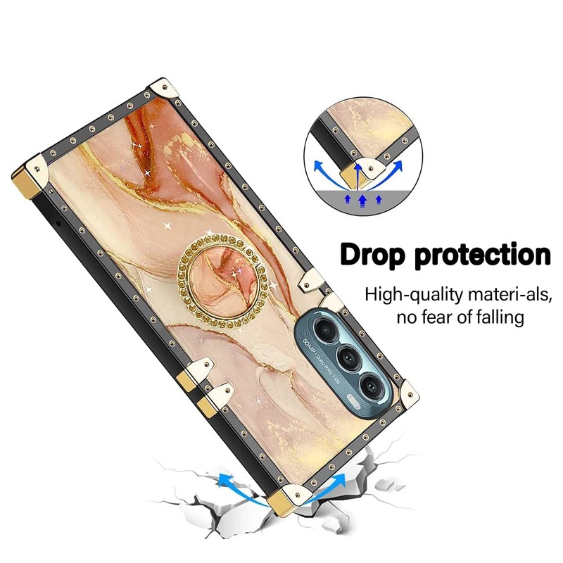 for Moto G Stylus 5G 2022 Case (Marble Yellow)