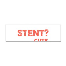 CafePress Open Heart Surgery Survivor Cute 10" x 3", Bumper Magnet