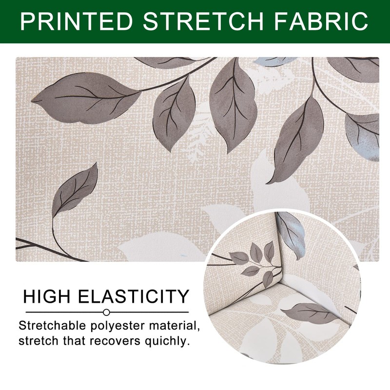 CRFATOP Wingback Chair Covers 2 Pieces Stretch Printed Wing Back