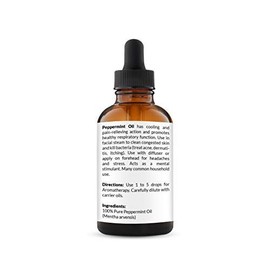 NaturoBliss Peppermint Essential Oil, 100% Pure and Natural Therapeutic Grade, Premium Quality Peppermint Oil, 4 fl. Oz - Perfect for Aromatherapy and Relaxation