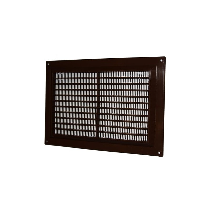 Air Ventilation Plastic Grill Cover 250mm x 170mm/Brown