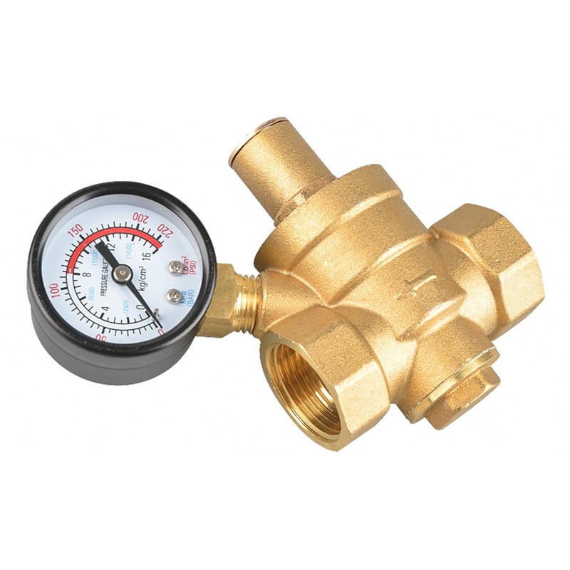 ANCLLO Water Pressure Reducer DN20 3/4 Inch Brass Pressure Regulator