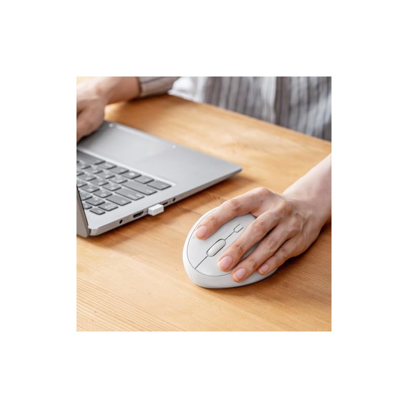 Sanwa 2.4G Wireless Left Handed Mouse, Ergonomic Left Hand Vertical