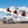 DAWRIS Pack of 4 Hooks for Airline Rail, Airline Rail
