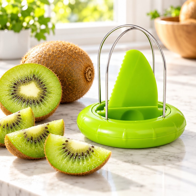 Kiwi Cutter and Peeler for Easy Fruit Preparation – Stainless