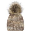 styleBREAKER Unisex Knitted Bobble Hat Colourful Patterned with Alpaca Content