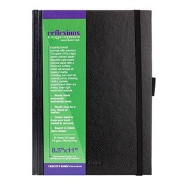 Creative Mark Hard Bound Sketch Book Journal - Features Professional Quality Textured Paper for Pens, Colored Pencils, Drawing Chalks, Pastels, and Graphite - 8.5 x 11"