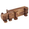 Wooden Flower Pot Cartoon Train Shape Good Ventilation Succulent Flower
