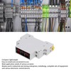 Digital Display Energy Meter Din Rail Mounted Volts Amps Hertz