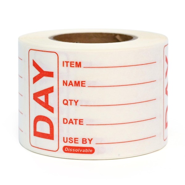 L LIKED 250 Dissolvable Labels - 49 x 74mm Dissolvable