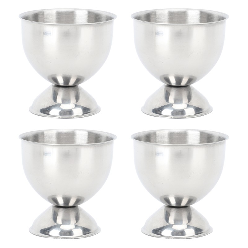 4PCS Egg Cup Set 40ml Stainless Steel High Temperature Resistant
