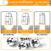 MIKKUPPA M14x1.5 Open End Lug Nuts - Replacement for Chevy