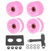 PATIKIL Roller Skate Wheelset 4pcs 65mm 78A Light Up Skateboard