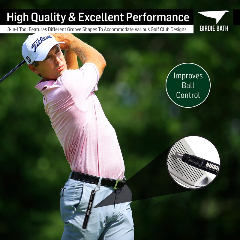 Birdie Blade 3-in-1 Golf Club Groove Sharpener Tool | Premium