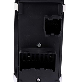 Interruptor de elevalunas eléctrico delantero izquierdo se adapta a 12-15 Chrysler Dodge Minivan RAM de 4 puertas, 10 botones automáticos hacia arriba/abajo en dos ventanillas delanteras, luz de fondo verde, sustituye a OEM 68110866AA 68110866AB 71056