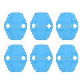 Savadicar Sky Blue Interior Accessories - Door & Tailgate Latch Striker Trim Set for 2018-Present Jeep Wrangler JL JLU 4XE & Gladiator JT - Solid Color Interior Decor Upgrade Option, 6-Piece