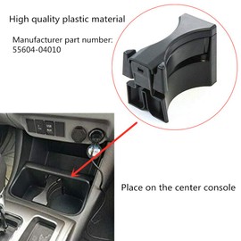 Center Console Cup Holder Insert 55604-04010 for Toyota Tacoma 2005-2015 Sequoia 2008-2017